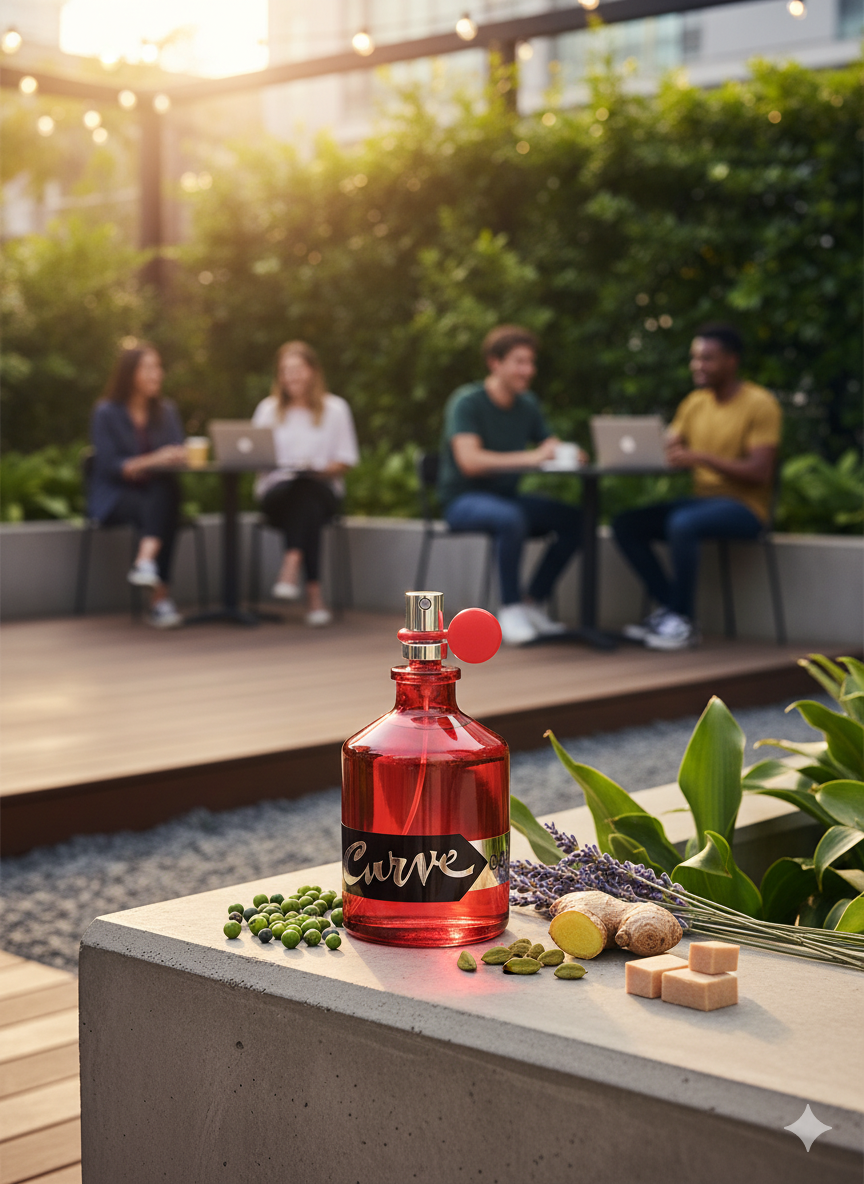 Curve Connect (rojo) de Liz Claiborne – Perfume Masculino Juvenil y Moderno