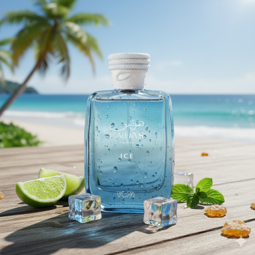 Rasasi Hawas Ice en Costa Rica – Perfume Masculino Fresco y Potente para Clima Caliente