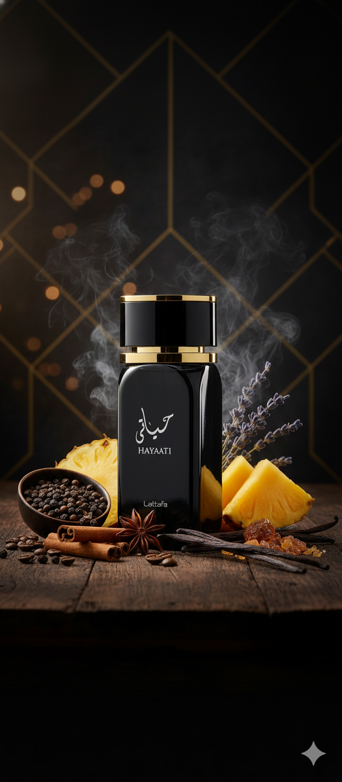Lattafa Hayaati Negro – Más Intenso y Nocturno